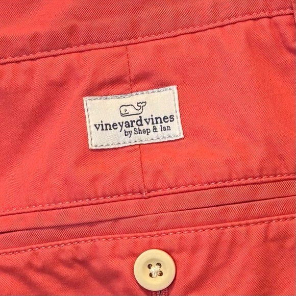 Vineyard Vines Pink Flat Front Summer Shorts Size 33 - Picture 6 of 9